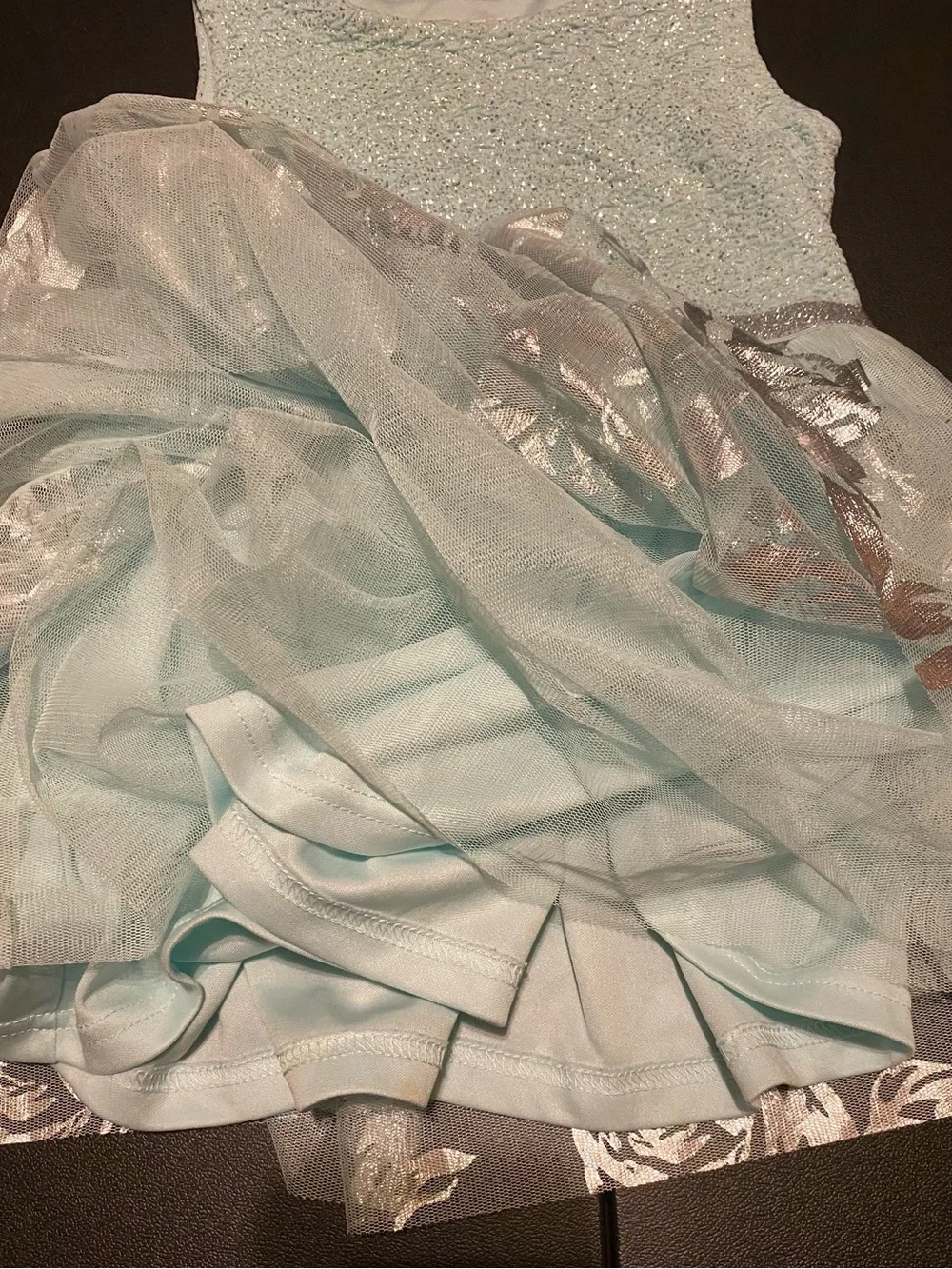 The Children's Place Mint & Blush Layered Tulle Party Dresses (Lot of 2)